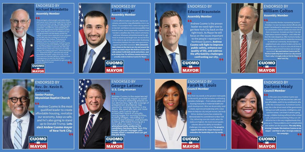 NYS Assemblymember Michael Benedetto NYS Assemblymember Sam Berger NYS Assemblymember Edward Braunstein NYS Assemblymember William Colton Rev. Dr. Kevin R. Johnson Congressman George Latimer NYC Councilmember Farah Louis 