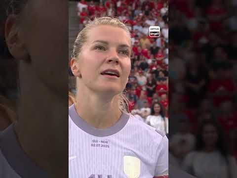WOW! Norway's anthem is BEAUTIFUL 😲🇳🇴 Astrid S brings all the feels on matchday one at #WEURO2025