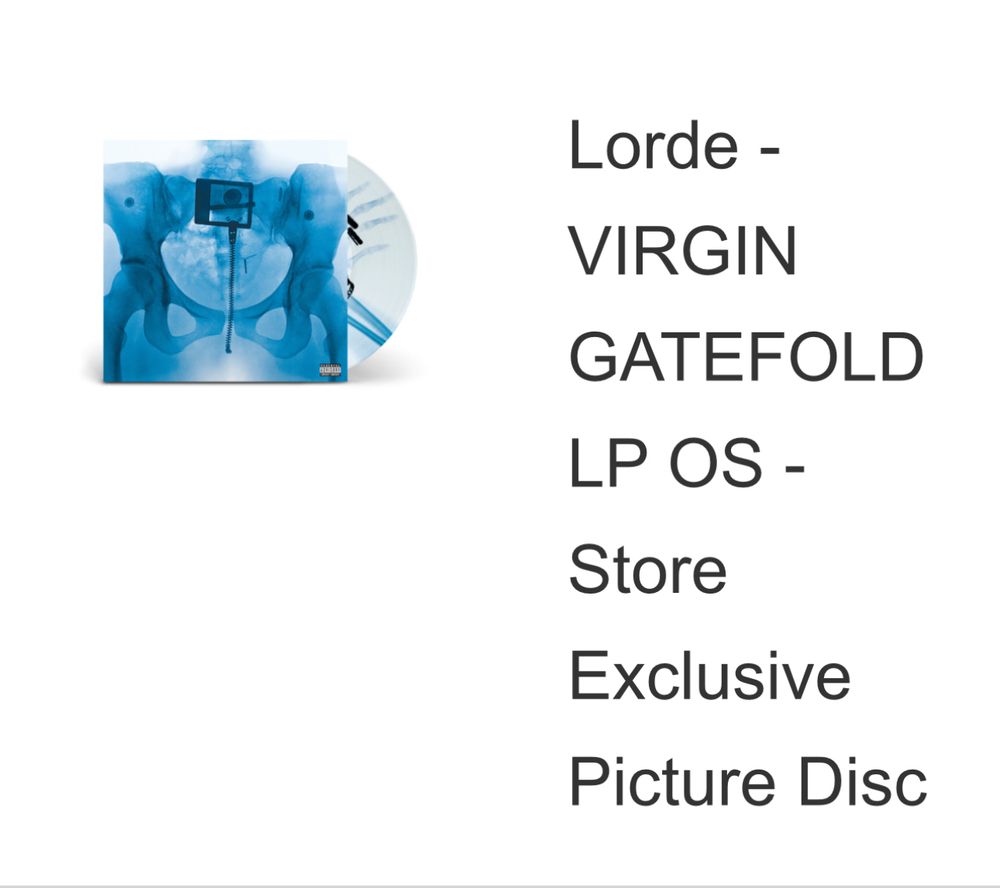 Foto von meiner Bestellung: Lorde - VIRGIN Gatferold LP