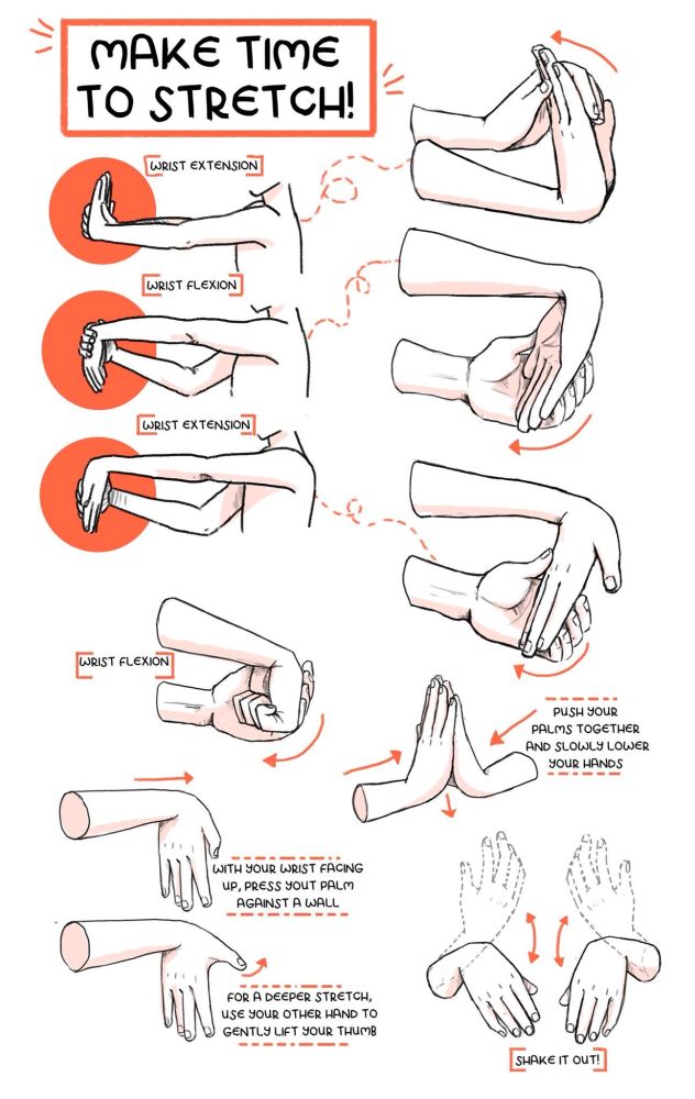Hand stretches to keep the wrist healthy