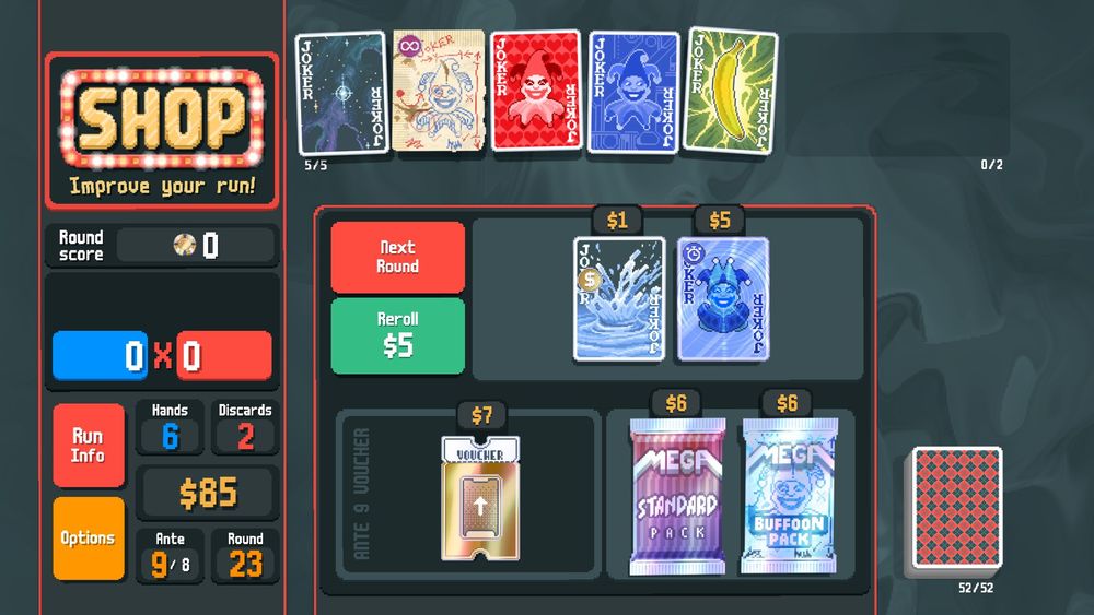 Jokers: Supernova, Brainstorm (eternal), Lusty, Blueprint, Cavendish