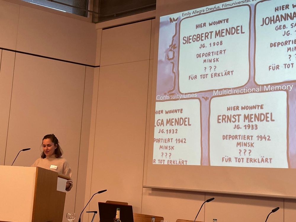Emily Allegra Dreyfus auf der Tagung ›Comic und Graphic Novel: Erzählen in Bildern‹ am 22. November im Deutschen Literaturarchiv. Foto: DLA Marbach.