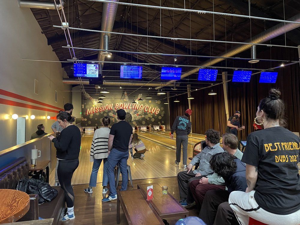 The lanes at Mission Bowling Club