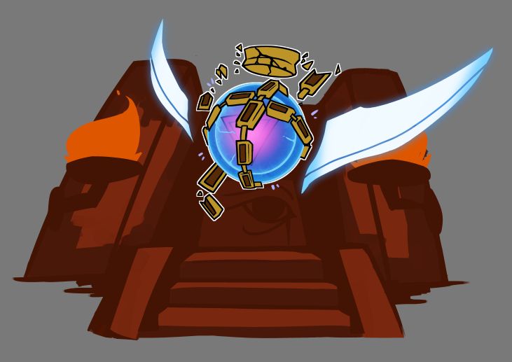 A virtue in his first introduction during the level "Slaves to power" in Ultrakill during the chapter Imperfect Hatred
