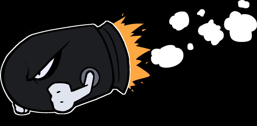Bullet Bill from Super Mario Bros