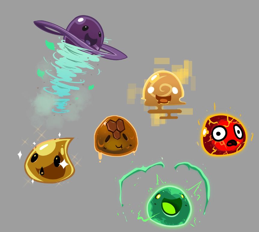 Dervish Slime
Quantum Slime
Gold Slime
Rad Slime
Honey Slime
Boom Slime