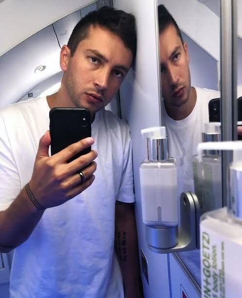 A mirror selfie of Tyler Joseph. 