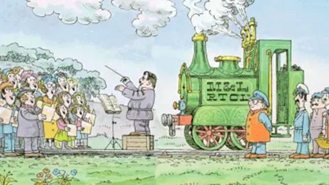 Ivor the engine singwing with the choir