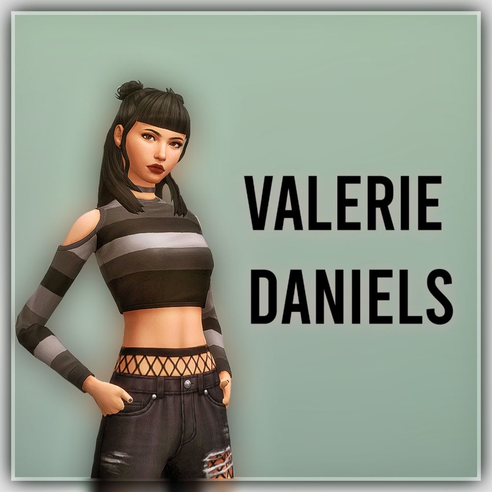 This picture is the same as the other one, except the text says "Valerie Daniels" this time.