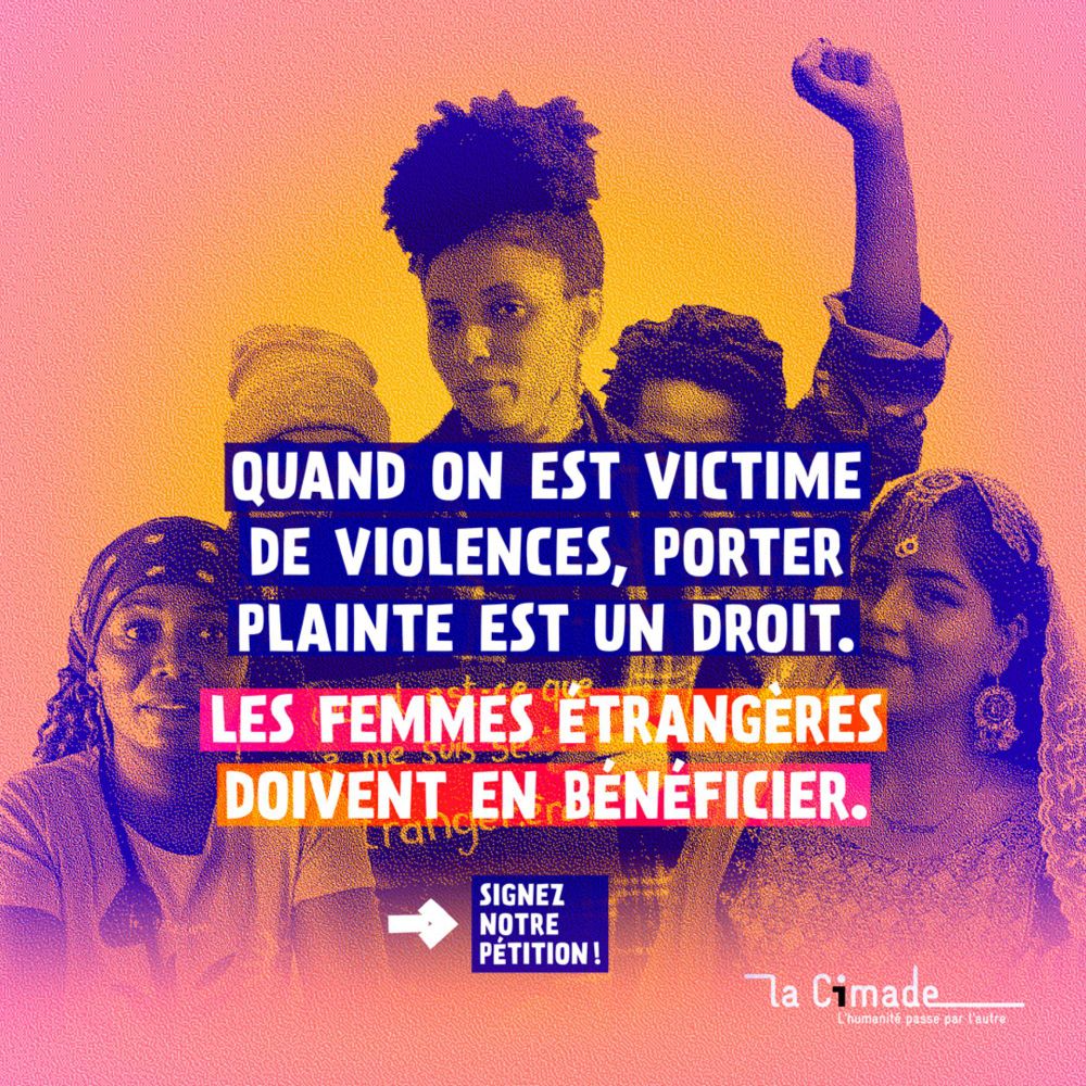 POUR LES DROITS DES FEMMES MIGRANTES VICTIMES DE VIOLENCES, MOBILISONS-NOUS !