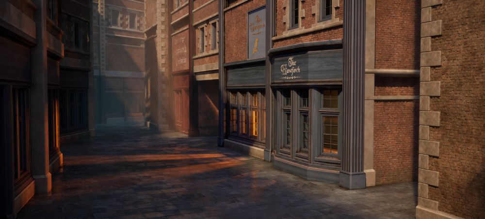 Unreal Engine 5 street scene