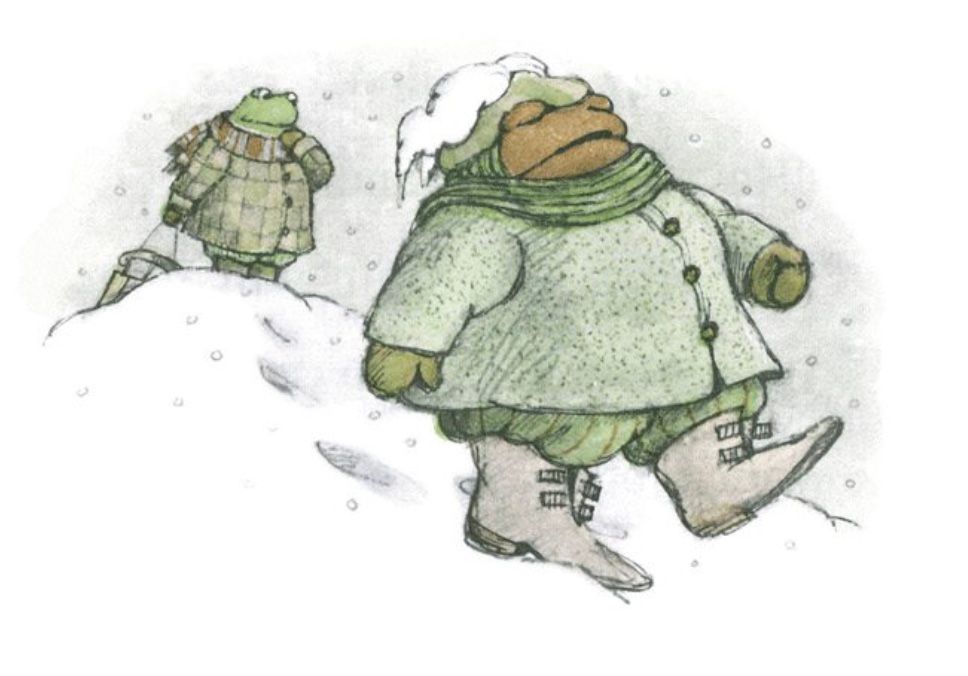 A disgruntled Toad decides he's had enough of snow and winter.

From "Down the Hill"
In *Frog and Toad All Year*