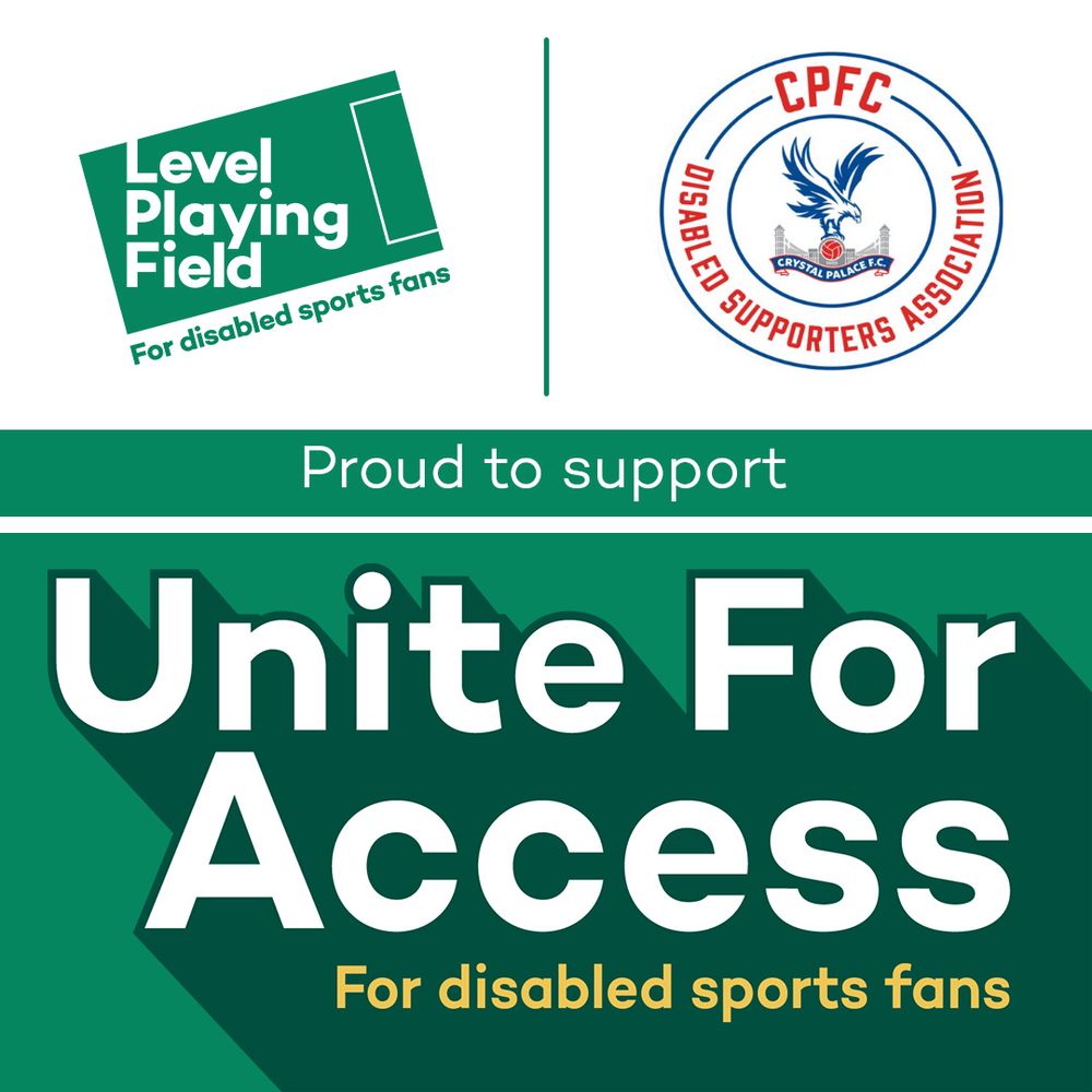 Cpfc Dsa proud to support level playing field's Unite for access campaign