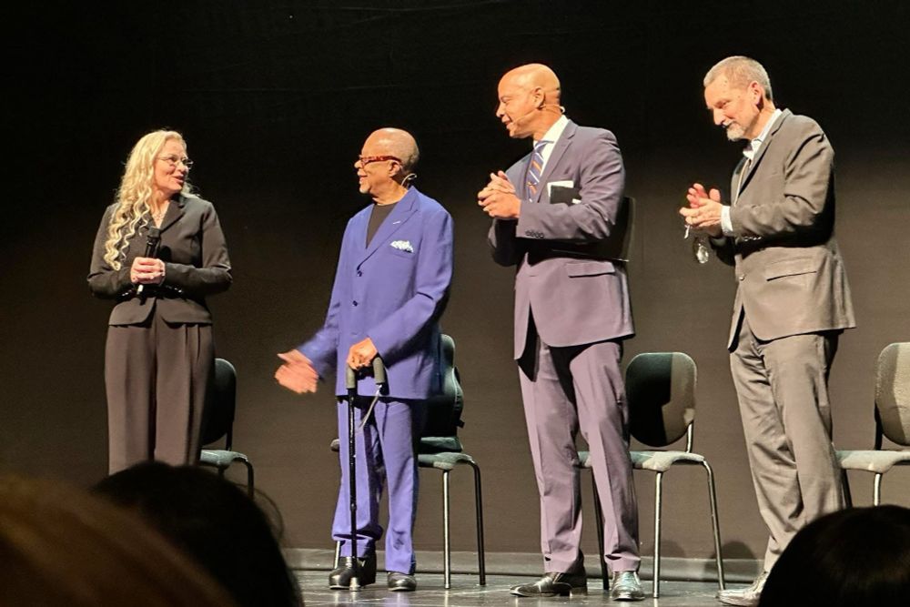 Henry Louis Gates Jr and colleagues at a PBS SoCal donors event this year.