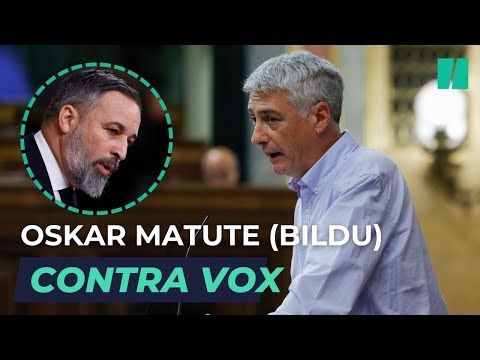 Estos minutos de OSKAR MATUTE CONTRA todo VOX no deja de verse