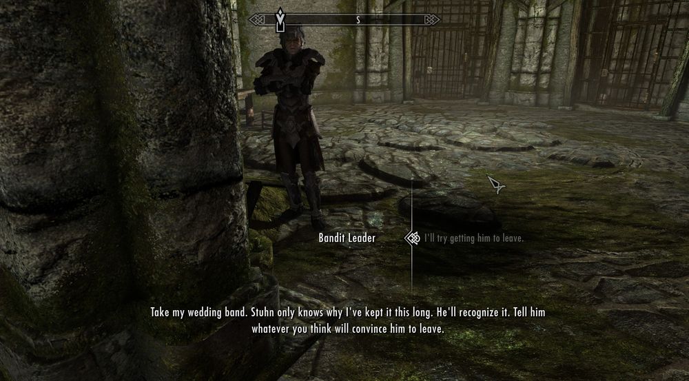 Fjola: Take my wedding band. Stuhn only knows why I've kept it this long. He'll recognize it. Tell him whatever you think will convince him to leave.