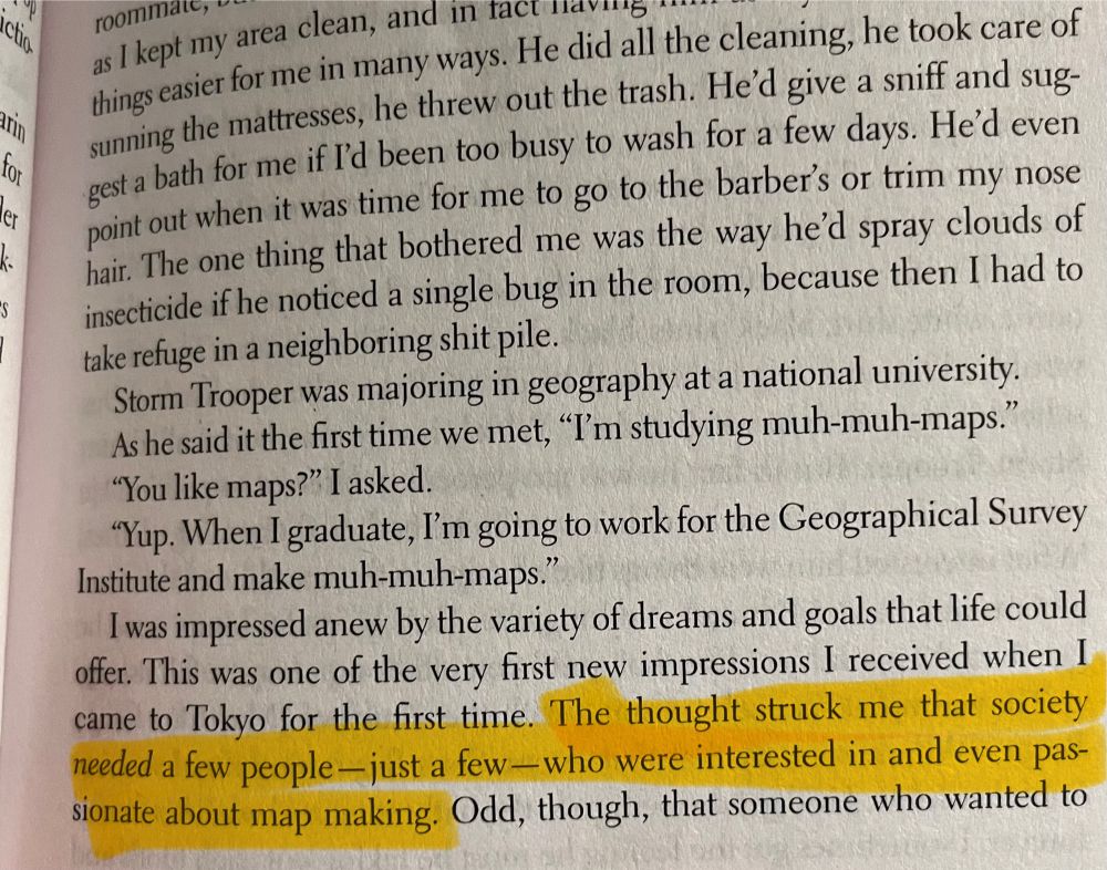 “The thought struck me that society needed a few people - just a few - who were interested in and even passionate about map making.” An excerpt from the book Norwegian Wood by Haruki Murakami.