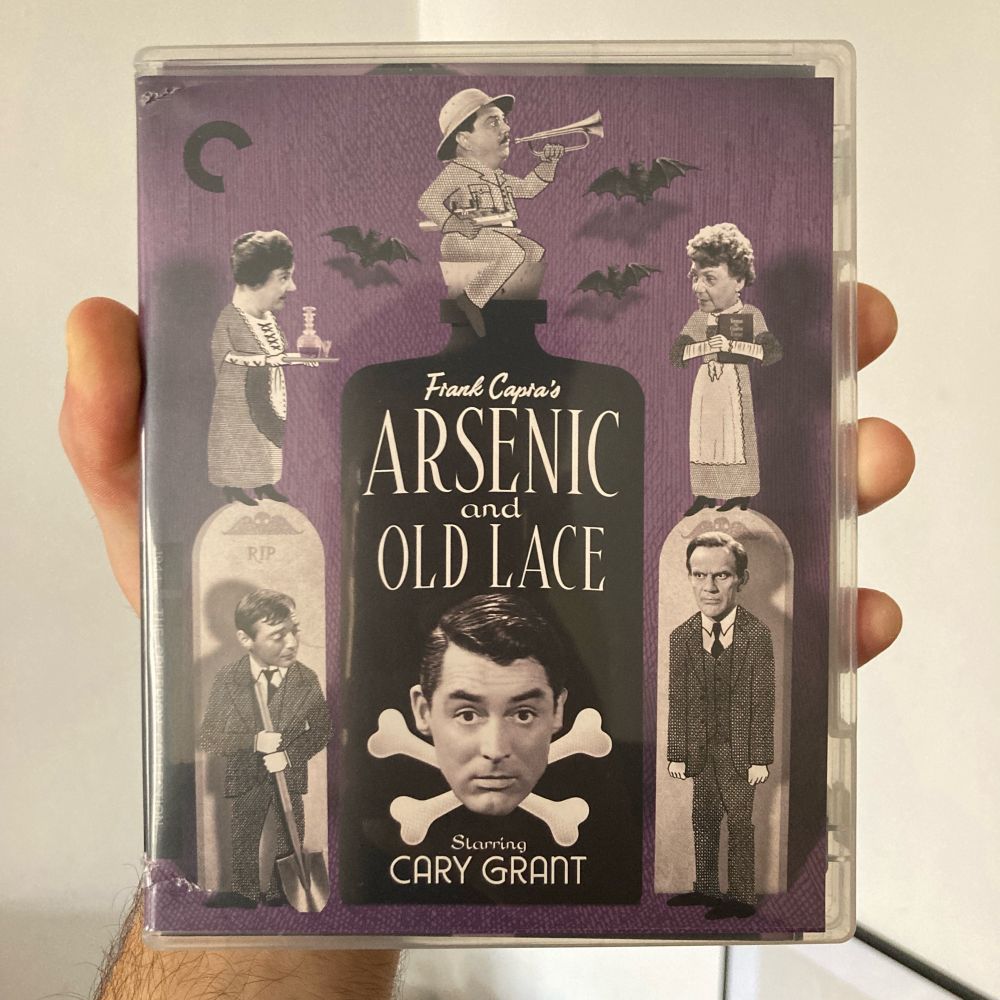 Blu-ray case of the Criterion edition of "Arsenic and Old Lace" (1944)