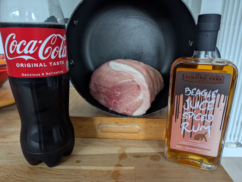 Cocktail starter kit - Coke, rum and a nice cut of gammon