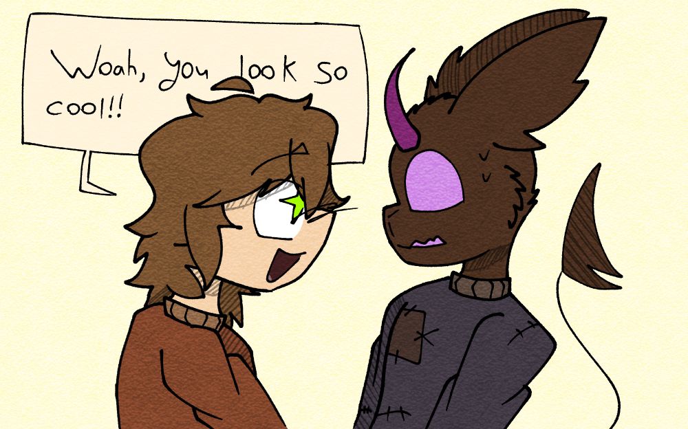 Landon: Woah, you look so cool!!