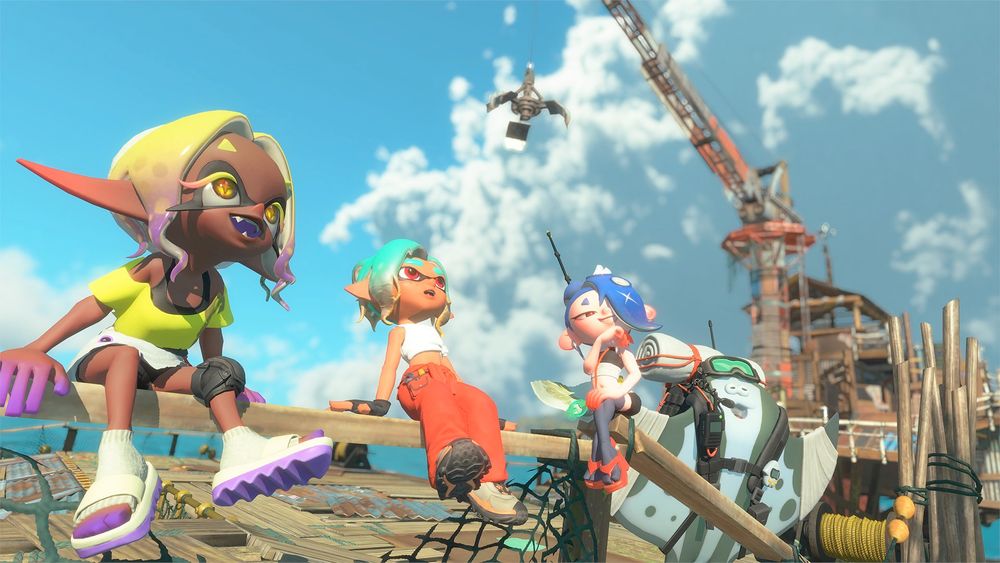 Deep Cut and the Splatoon Raiders protagonist.