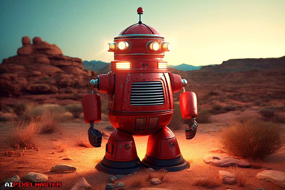 Retro Futuristic 50's Style Robot!