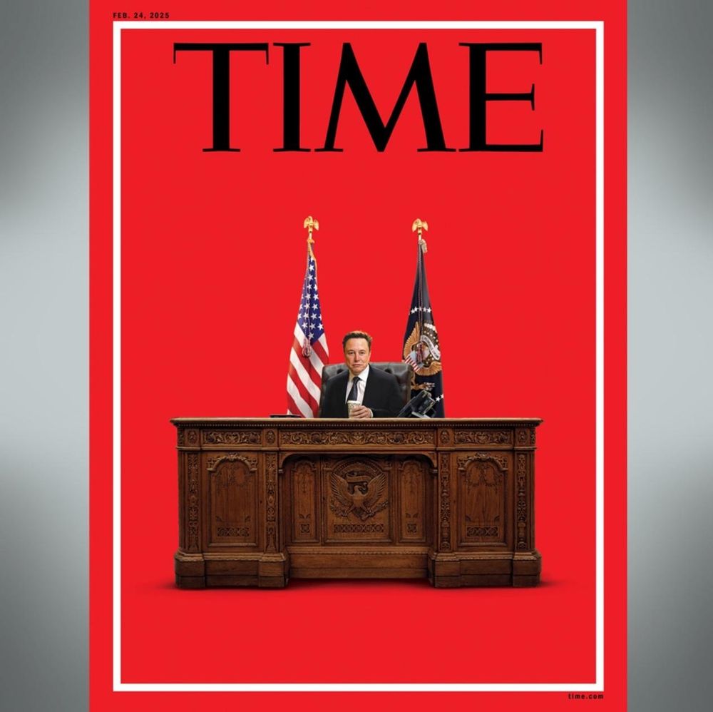 President Elon Musk on the cover of TIME magazine.