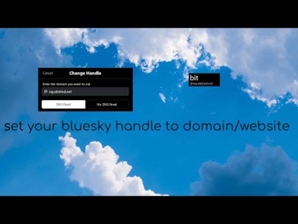 How to set a custom domain as your Bluesky handle