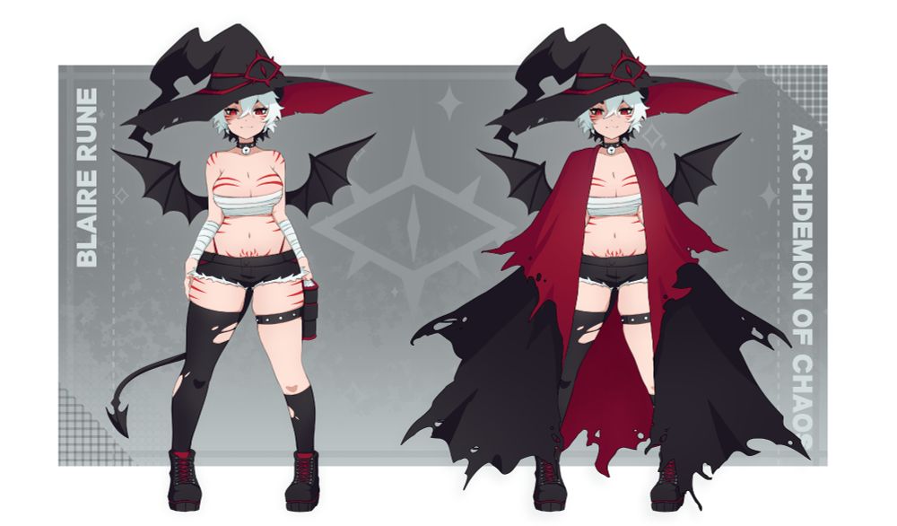 Blaire in a slightly witchier outfit than usual!