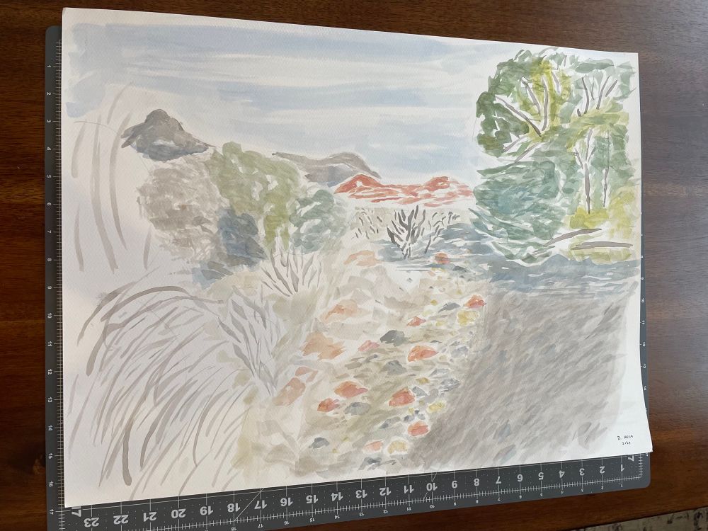 a very mediocre landscape painting