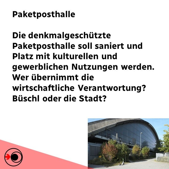 Die Paketposthalle soll zum Platz mit Kultur und Gewerbe werden. Wer übernimmt die wirtschaftliche Verantwortung?