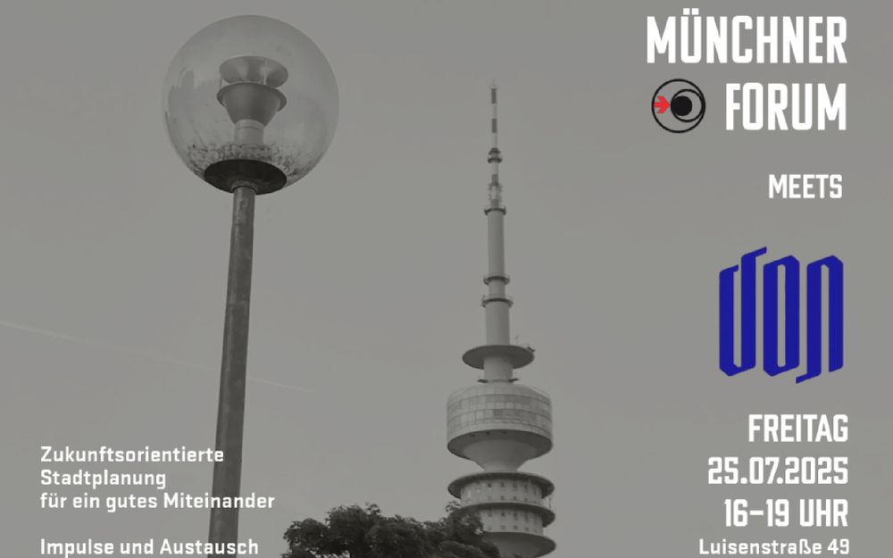 Das Bild zeigt den Olympiaturm und dazu die Daten für unseren Austausch.