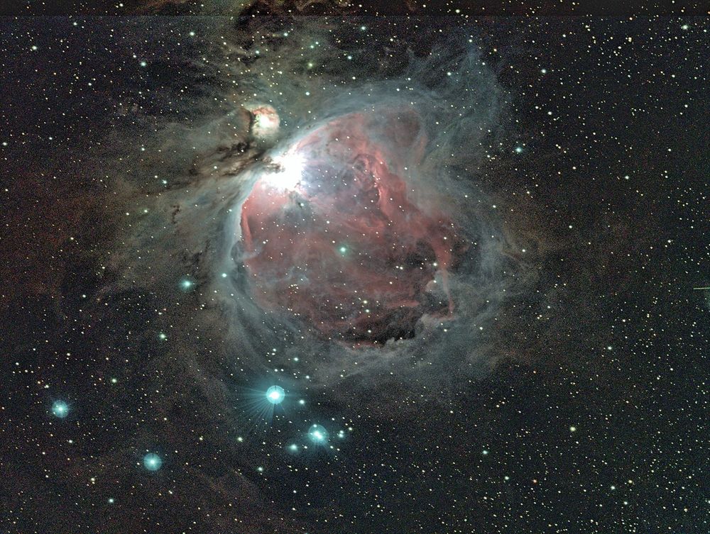 Color image of the Orion Nebula, also used on my FB page.