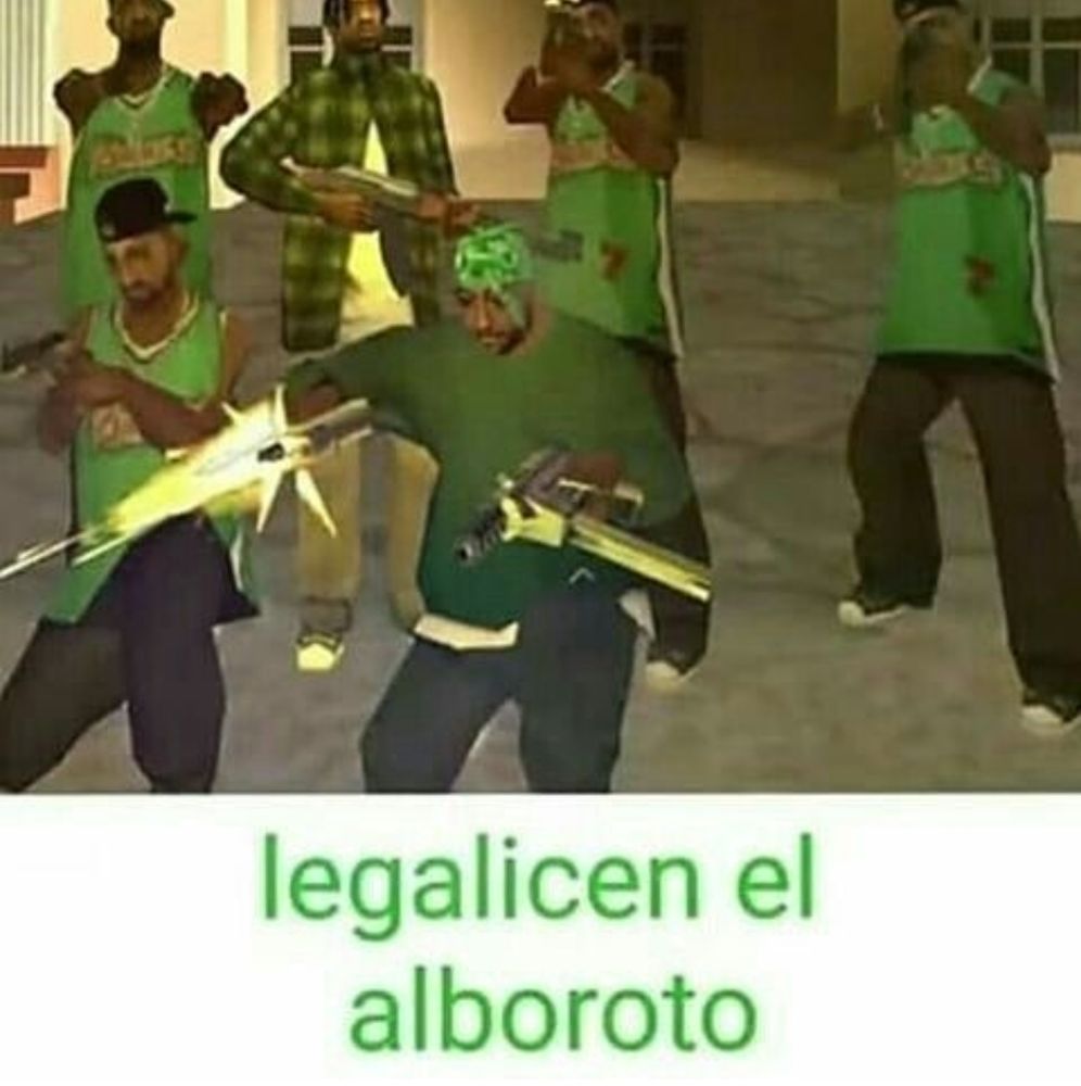 legalicen el alboroto *pium pium*