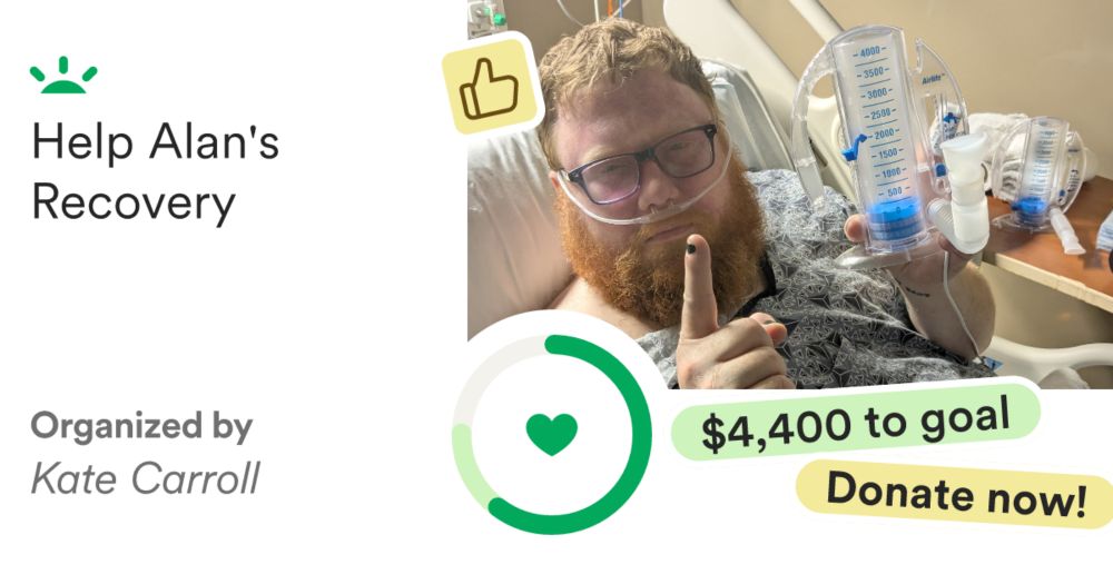 Donate to Help Alan's Recovery, organized by Kate Carroll