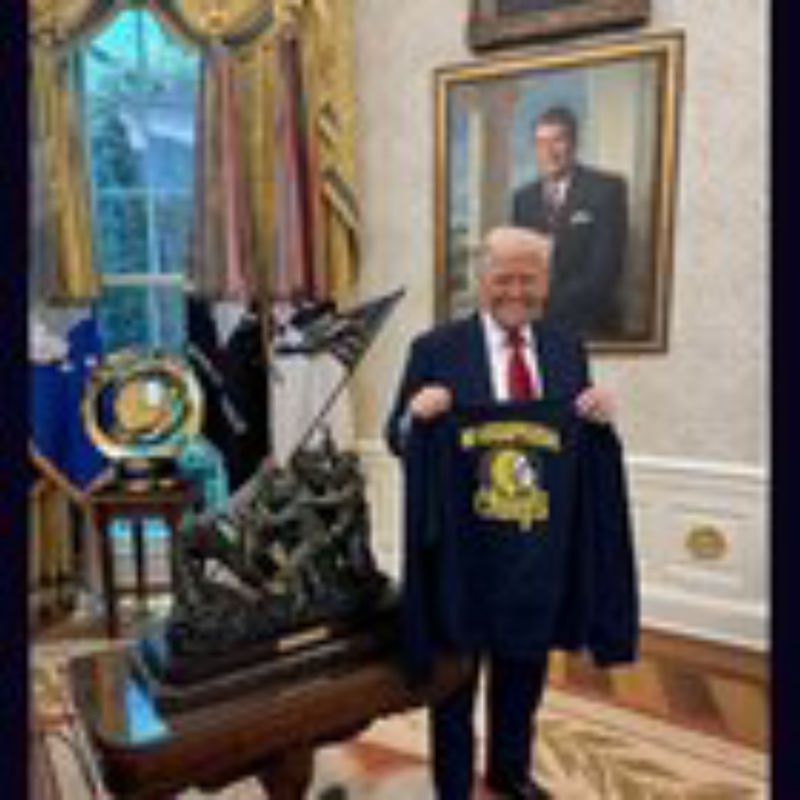 screenshot of trump post 4/28/25 - Another post about Massapequa, Long Island and their mascot.