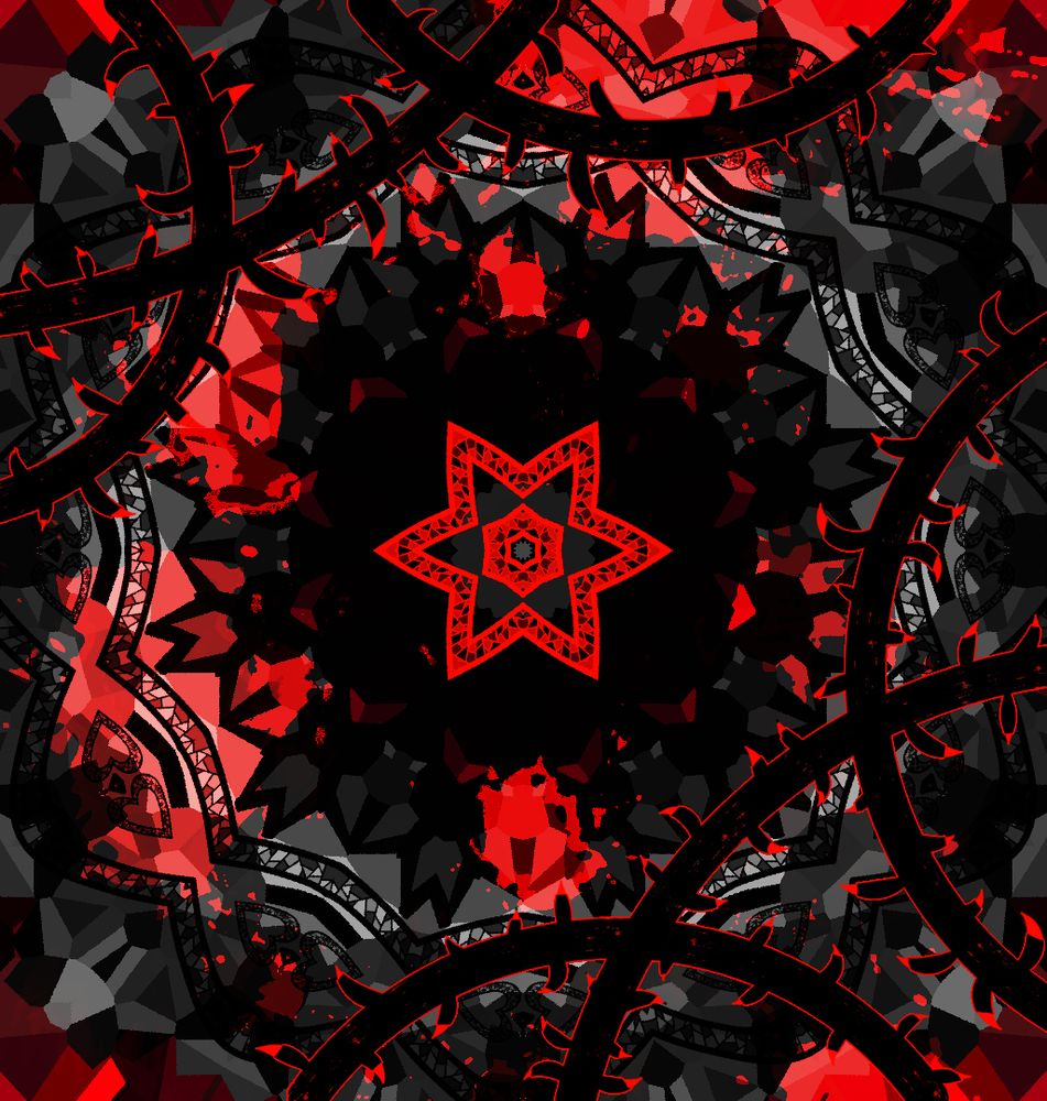 Edgy red, black, and grey stained glass drawing the looks like a magic circle with a flower and six point star in the center. The upper left and lower right corners have black and red thorns. There is splotchy blood splatters on random parts of the drawing. Places you can commission me (please discuss first before sending payment, as it is final). The minimum amount I can take is $15 for the work due to how long these can take, and I am low-balling it. https://ko-fi.com/realitythebloodwraith Payment request for 13,310 satoshis (on ZBD wallet): lnbc133100n1p520jyepp5dux3fy9tlwdvcmvyapyr6m6sypn6azylduc8633cqhd0k8p39nlsdq9tfpygcqzzsxqzjcsp5yda287wtpeccyug50hll2kl8a8sfr38ugrwcsr74cdgdrlxt88ts9qxpqysgqmpaarva0tyx5zh9lmhzx28qtny6xxzyq8vquaqfv5wvmtl64j0t49qtrx527906khzrmyf4j6syn0celp57nxnyl8xhtk7w45pjrutcqqlsaaf Monero (and ways to convert your crypto to Monero) TBA