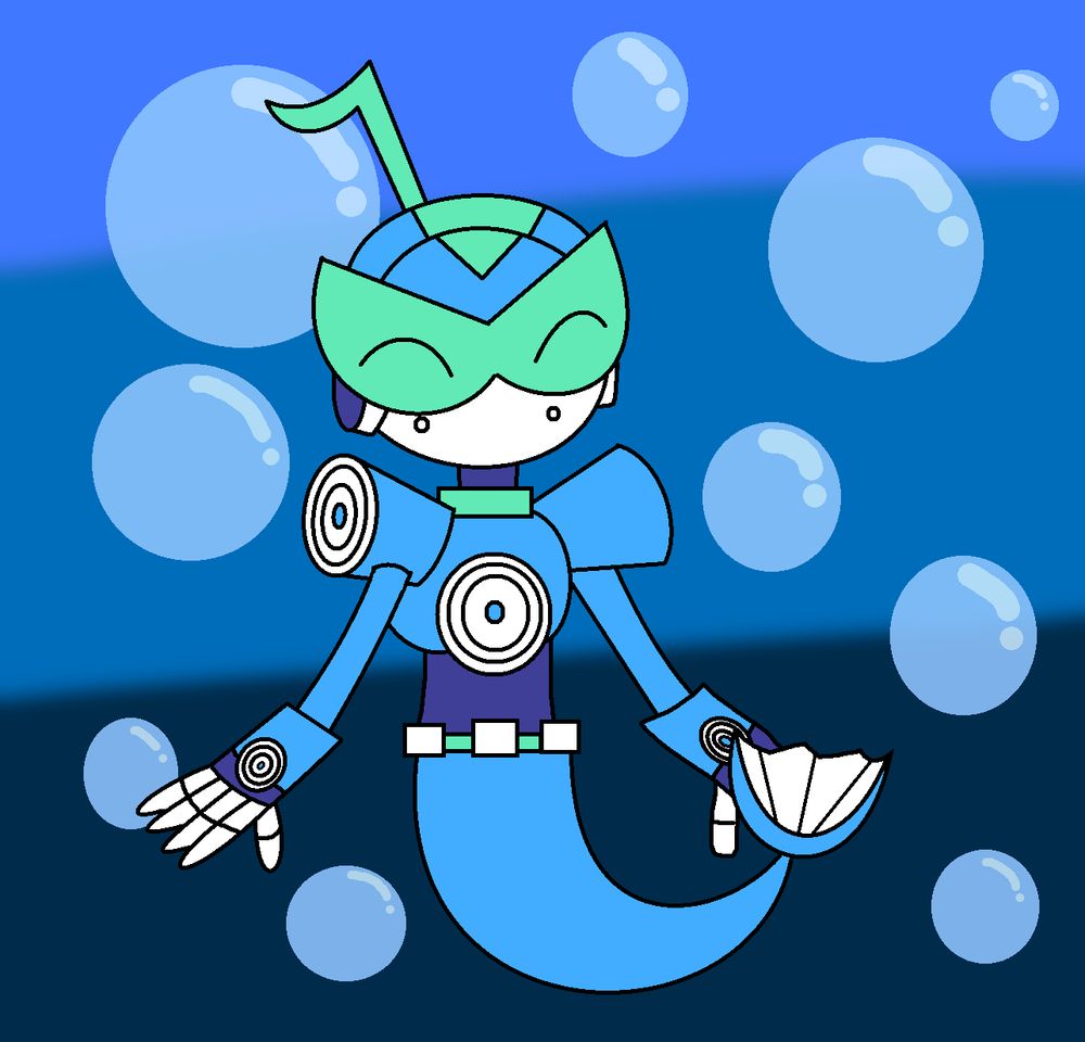 Medley is becoming a Mer-Circuit at Undersea with a bubbles