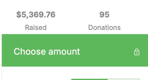 $5,369.76 Raised
95 Donations
Choose amount