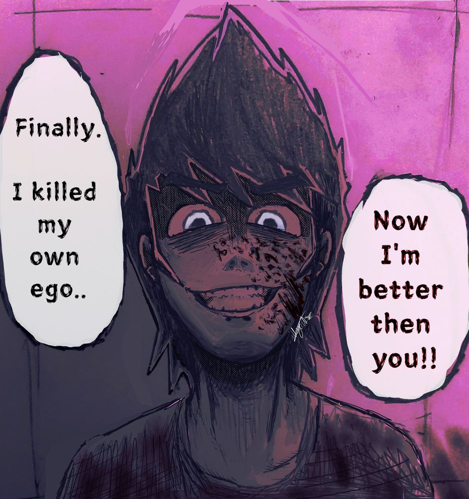 Seth's monologue: Finally. I killed my own ego. NOW I'M BETTER THAN YOU!!!"