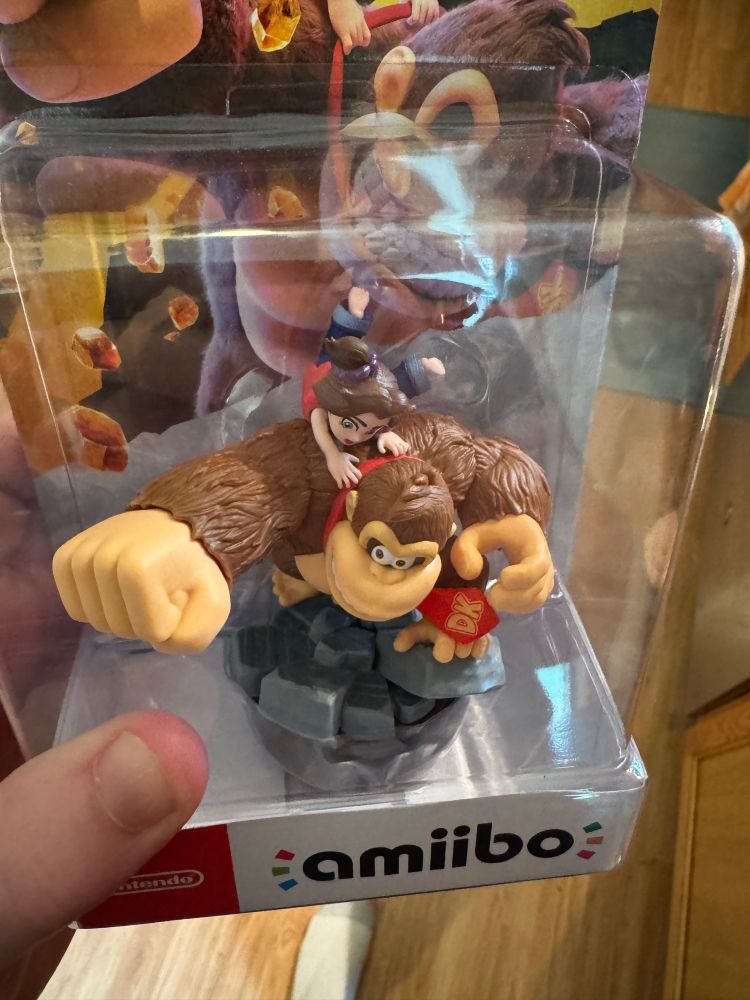 A Donkey Kong Bananza amiibo that I definitely *needed*.