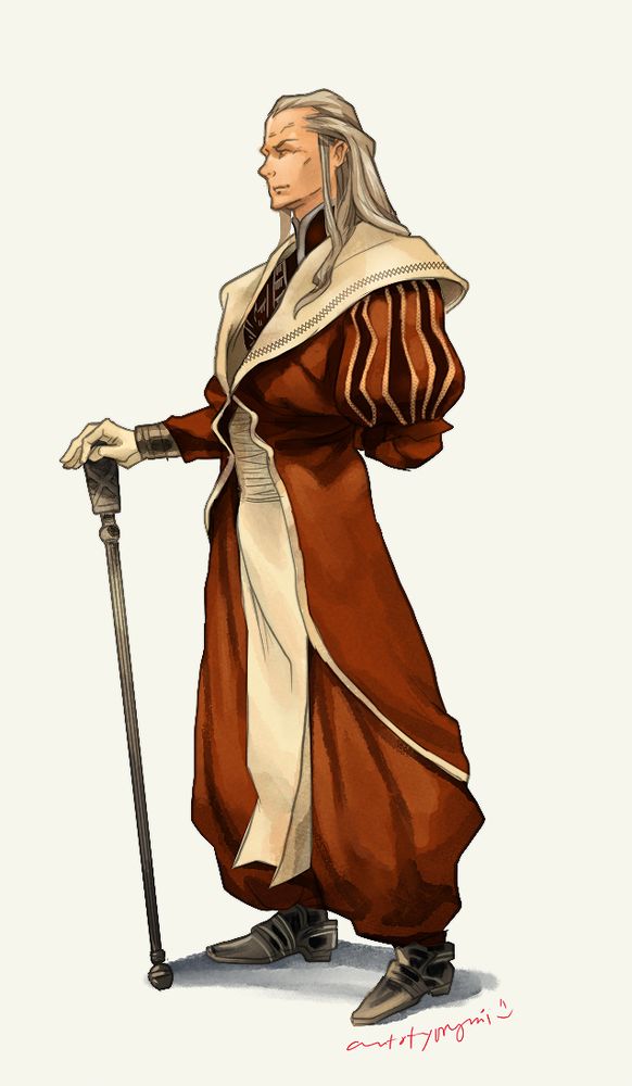 Masters Studies from Tactics Ogre artbook: Brantyn Morne