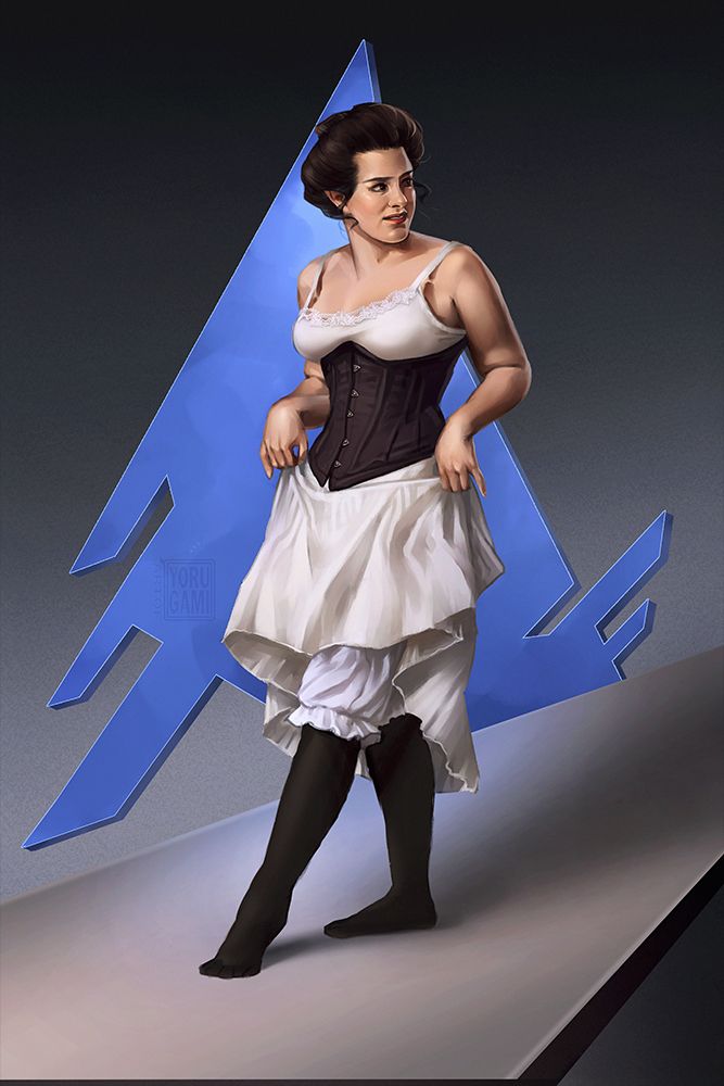 Painting study of a woman in wench under clothing using references from Howard Lyon