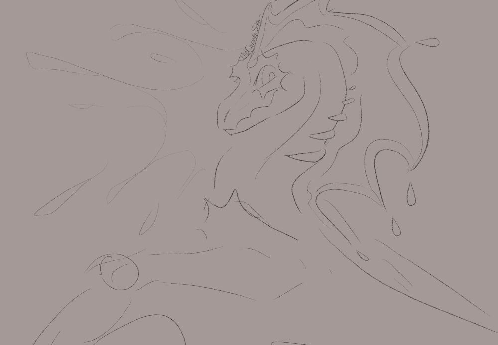 Sketchy bust of TrinketCollector's character, Poprocks