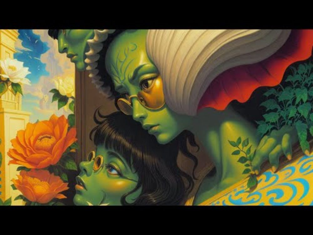 My Alien Romance - 4K UHD - Dreamy Surrealistic Ambient AI Graphic Visuals