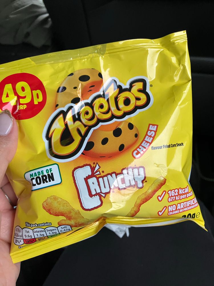 UK Cheetos Crunchy Cheese