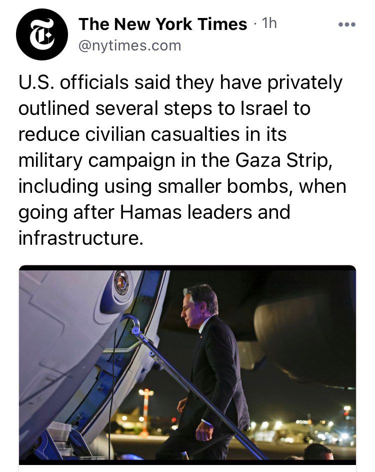 Alt text bot (photo included is of Blinken getting on a plane)