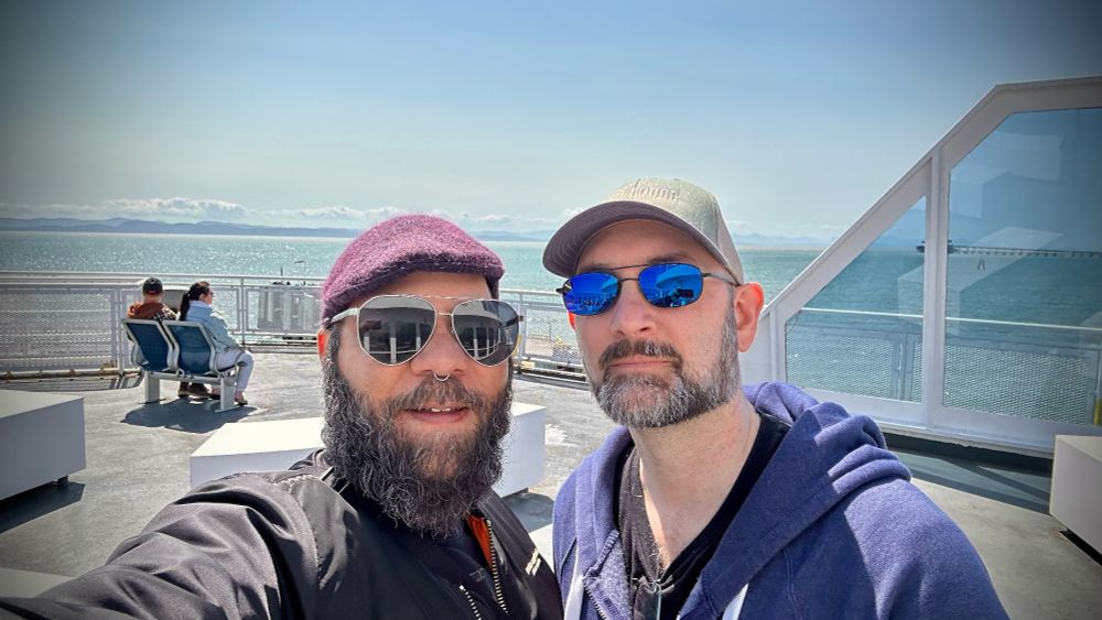 With @trappersf.bsky.social on the ferry to Victoria 