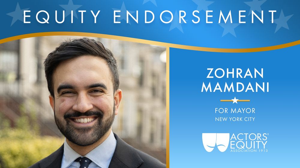 Equity endorsement graphic featuring Zohran Mamdani