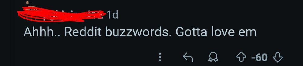 A response to a reddit comment that says 